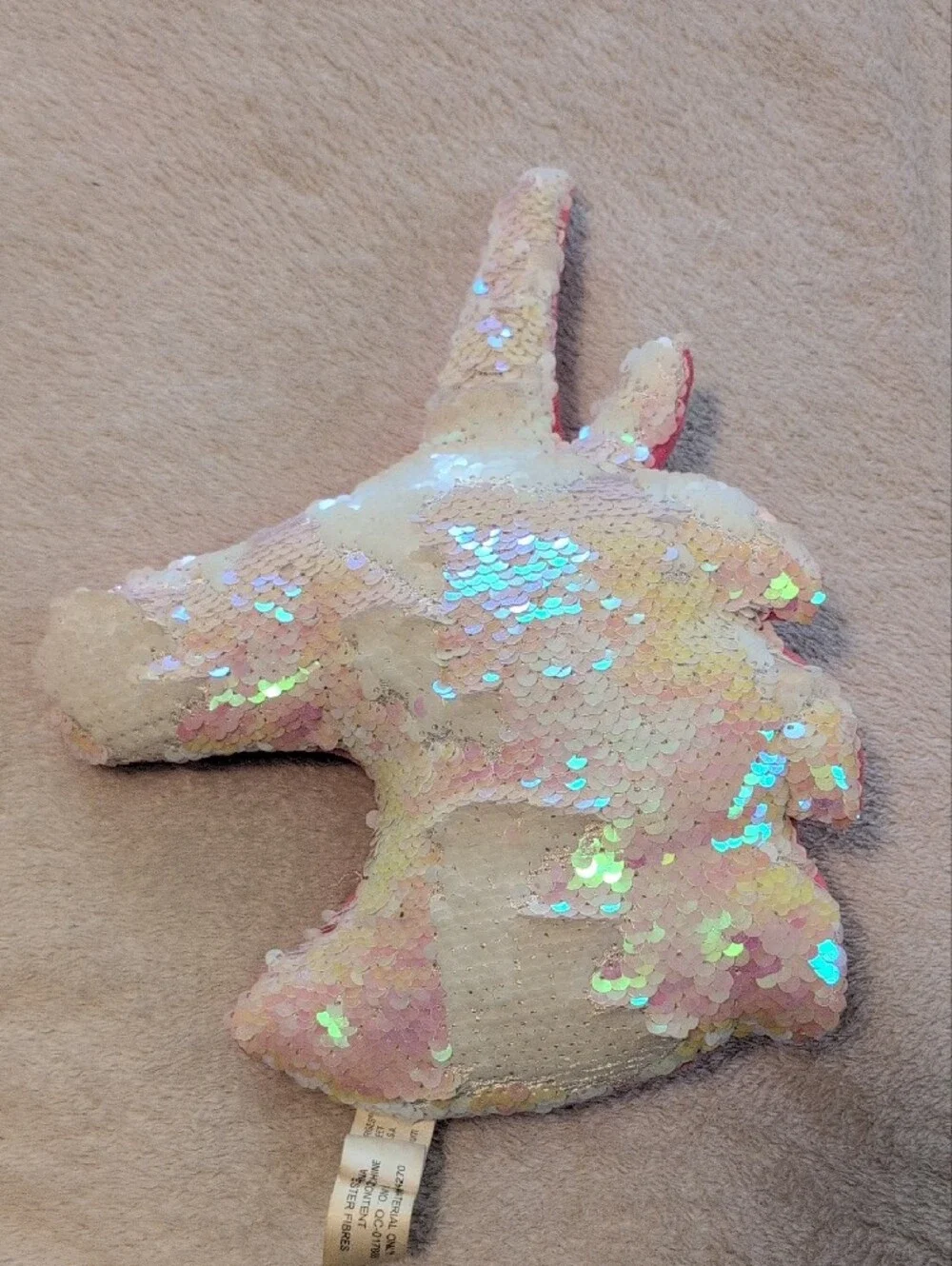 Kids Unicorn Crossbody Bag & Sequin Pillow Bundle Pink Iridescent